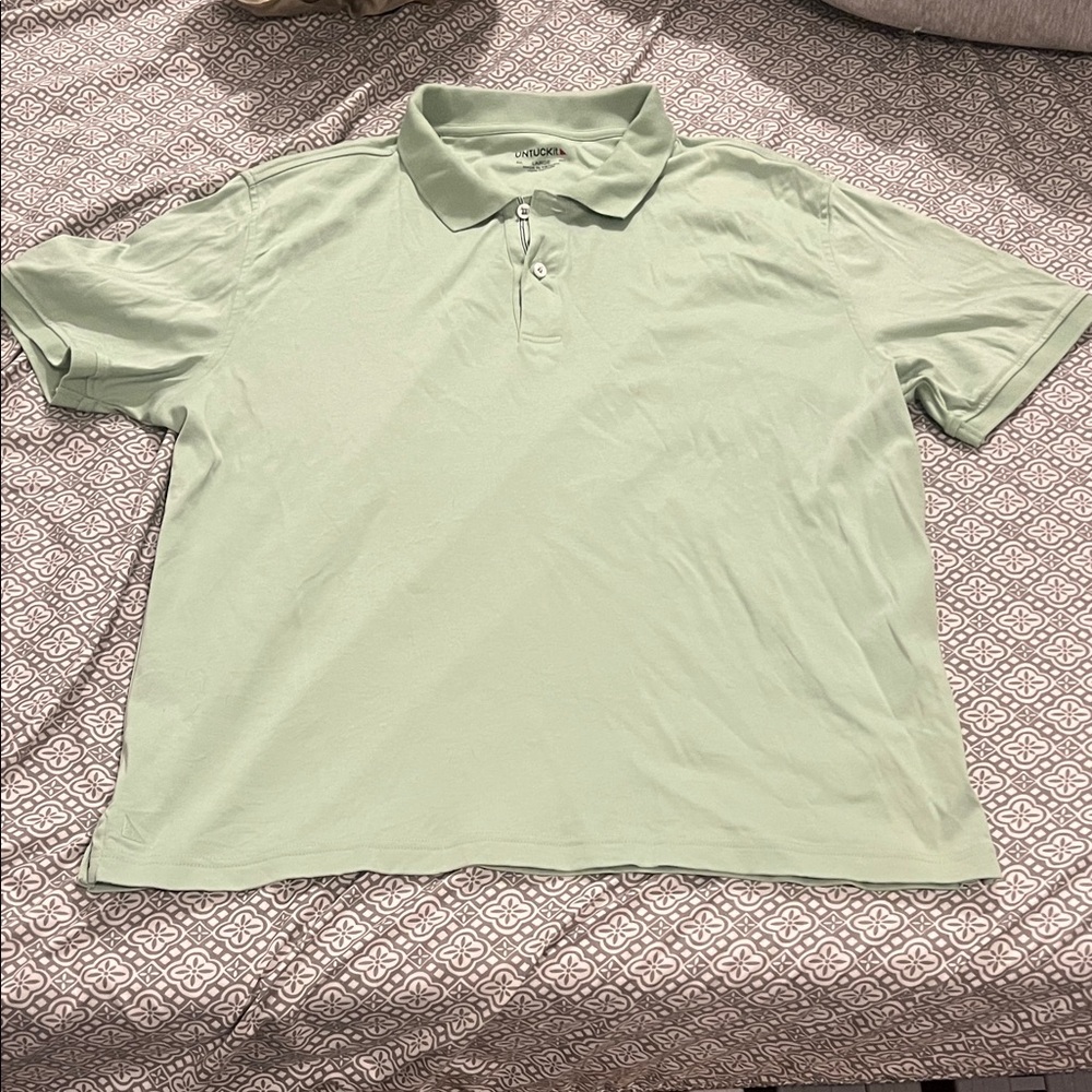 UNTUCKit Mint Green Polo Shirt